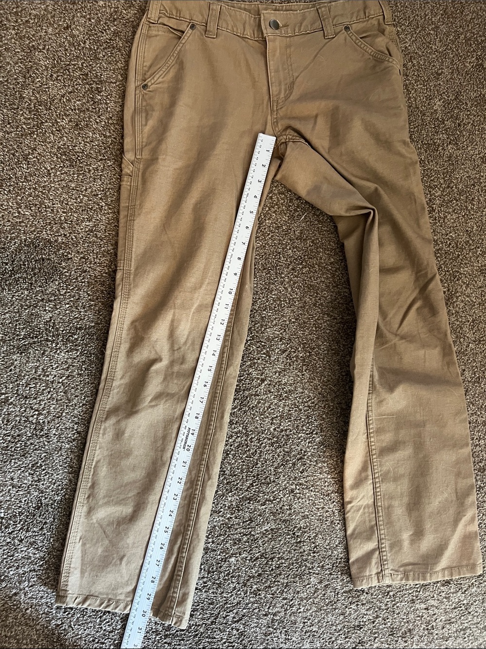 Carhartt Tan Canvas Cargo Pants - Picture 10 of 13
